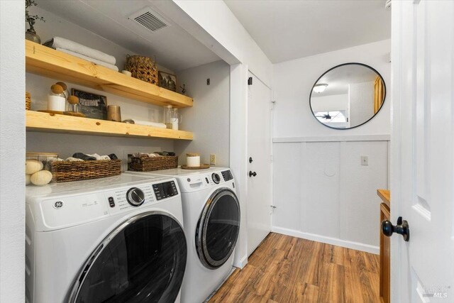 bedroom with wood-type flooring