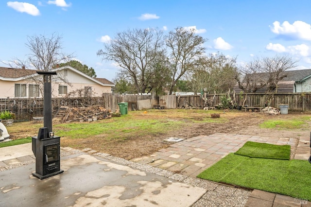 view of yard with a patio