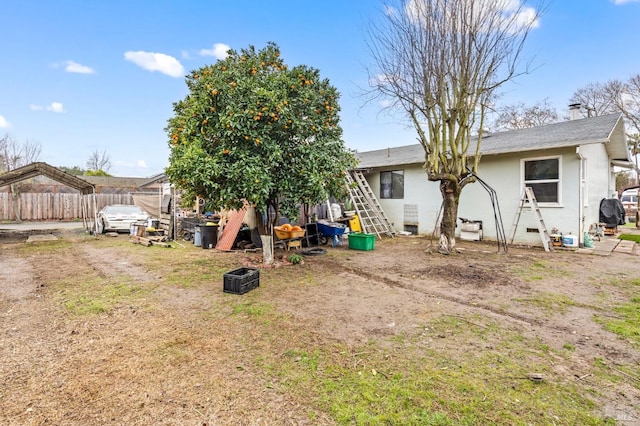 view of back of property