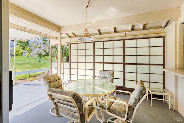 view of sunroom / solarium