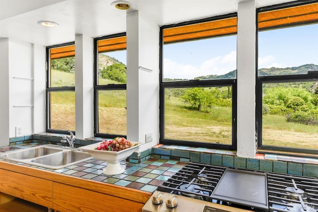 interior space with sink