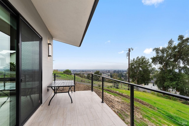 view of balcony