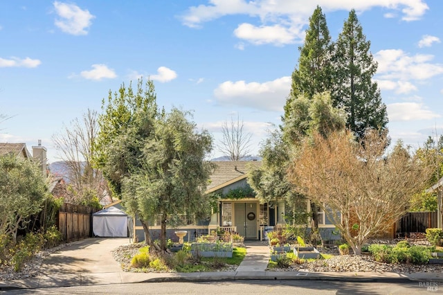 view of property hidden behind natural elements