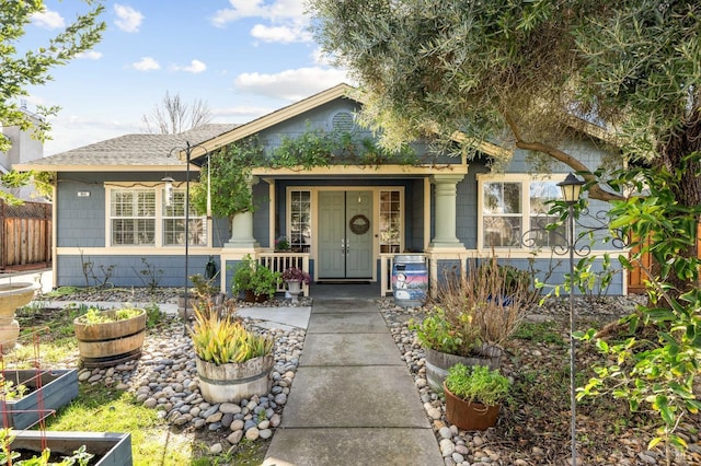 view of front of house with a porch