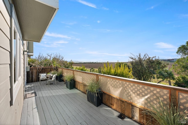 view of wooden terrace