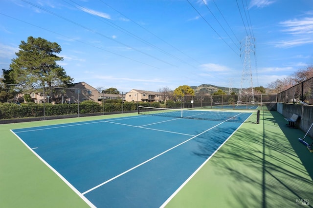 view of sport court