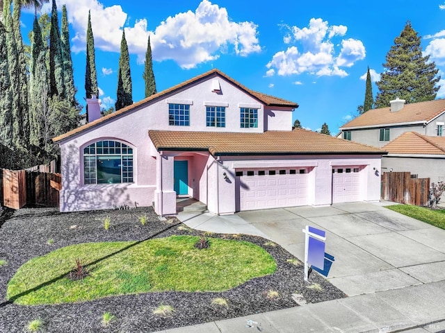 front facade featuring a garage