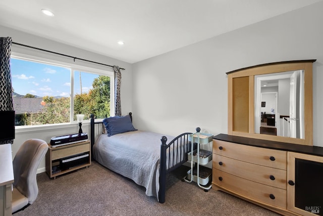 bedroom with carpet flooring