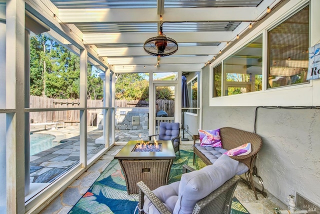 view of sunroom / solarium