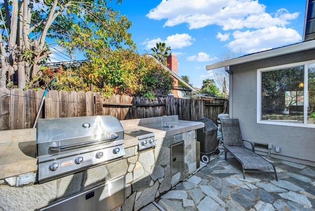 view of patio / terrace featuring area for grilling