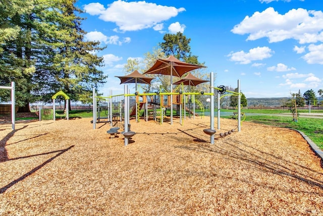 view of jungle gym