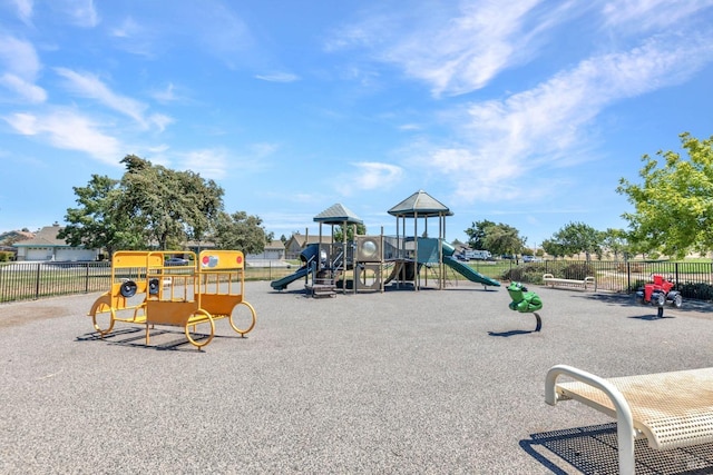 view of jungle gym