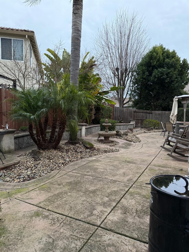 view of patio / terrace with fence