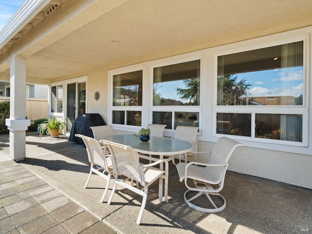 view of patio / terrace featuring area for grilling