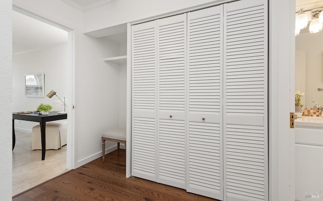 closet with sink