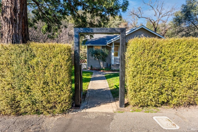 view of front of home