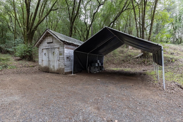 view of outbuilding