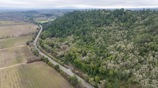 drone / aerial view featuring a rural view