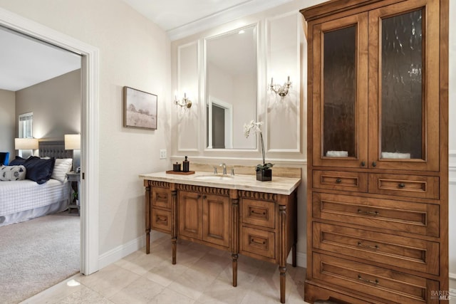 bathroom featuring vanity