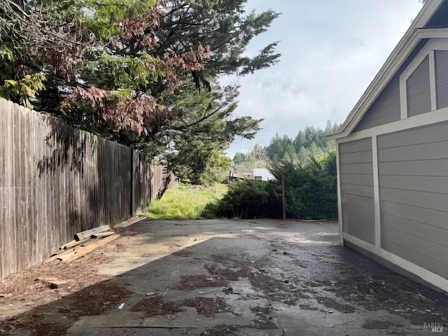 view of patio with fence