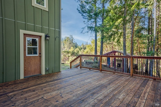 view of wooden terrace