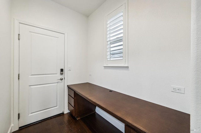 entryway featuring dark hardwood / wood-style flooring