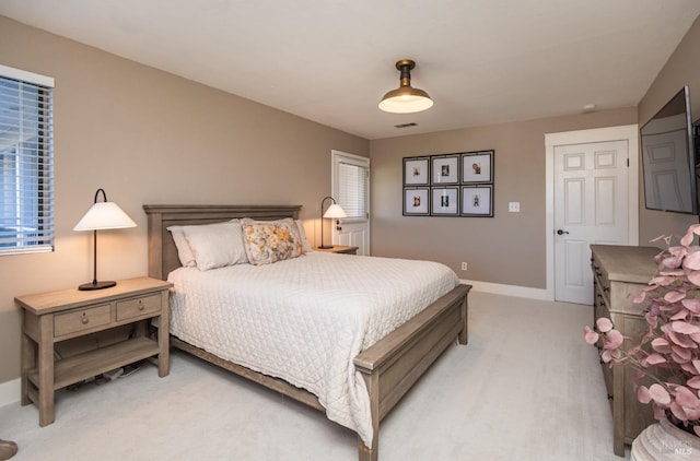 1061 Steele Canyon Rd, Napa, CA 94558 - bedroom with light carpet, visible vents, and baseboards