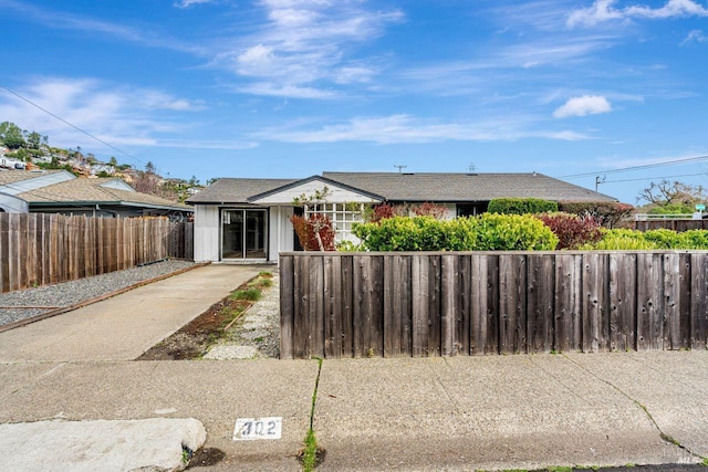 view of ranch-style home