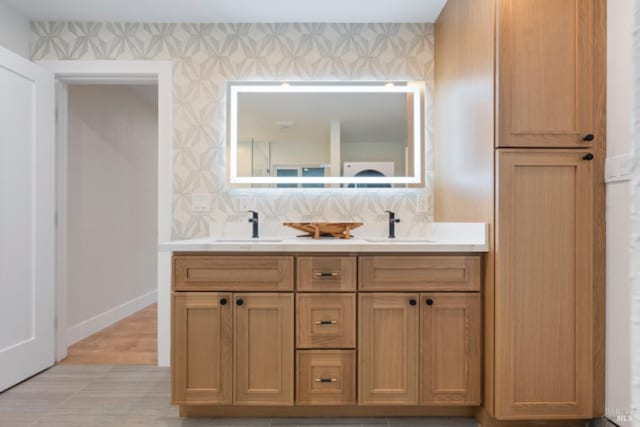 bathroom with vanity