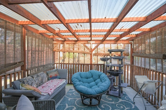 view of sunroom / solarium