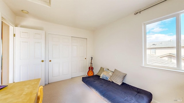 bedroom with a closet