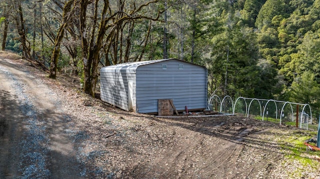 view of outbuilding