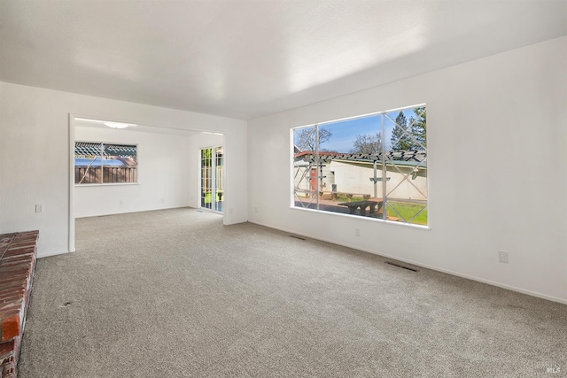 view of carpeted empty room