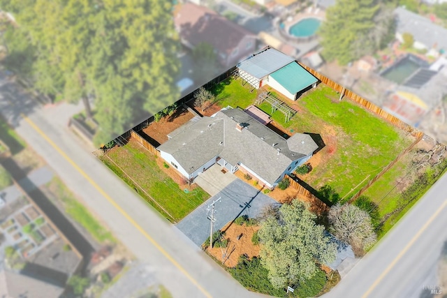 birds eye view of property