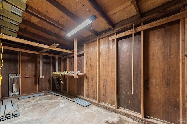 miscellaneous room with concrete flooring