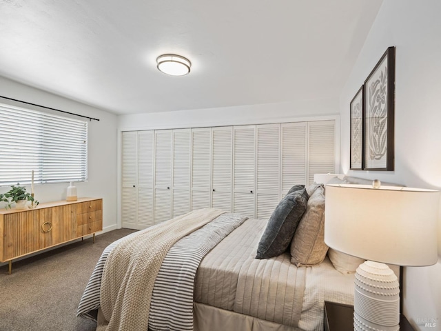 bedroom featuring carpet