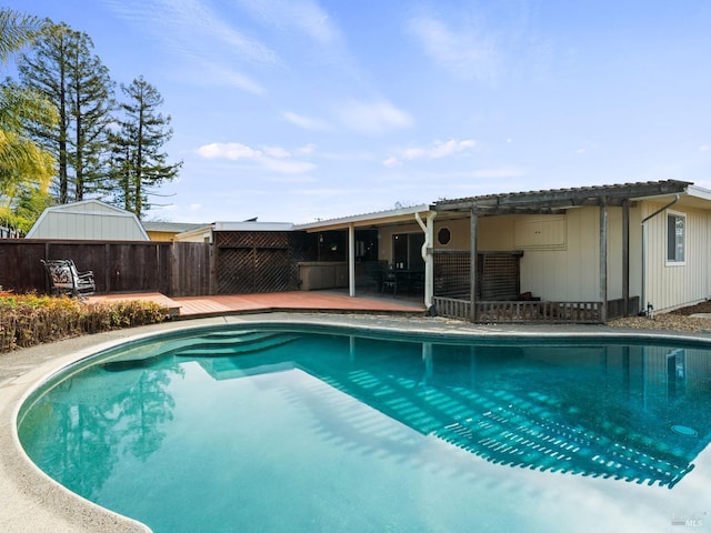 view of pool with a patio