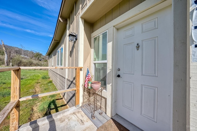 view of property entrance