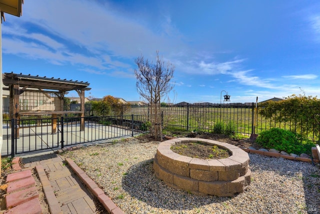 view of yard with a patio