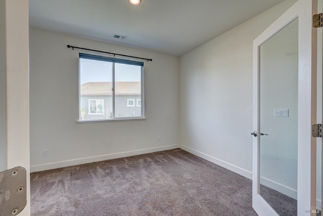 view of carpeted empty room