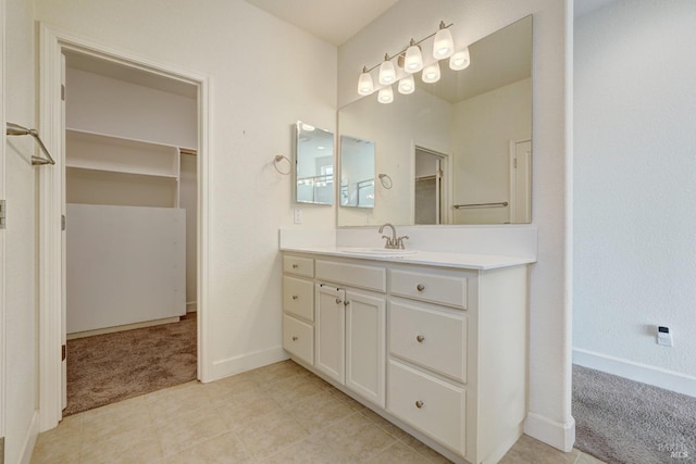 bathroom featuring vanity