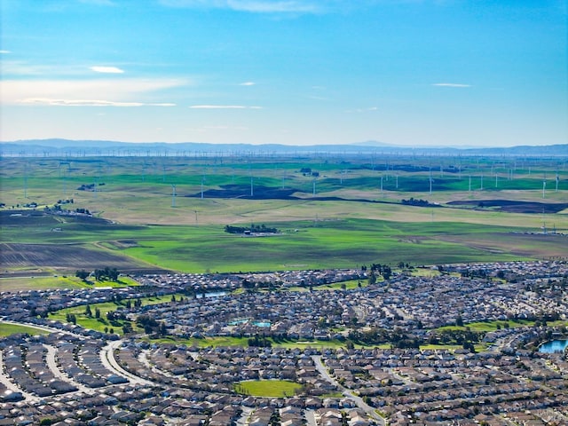 aerial view featuring a mountain view