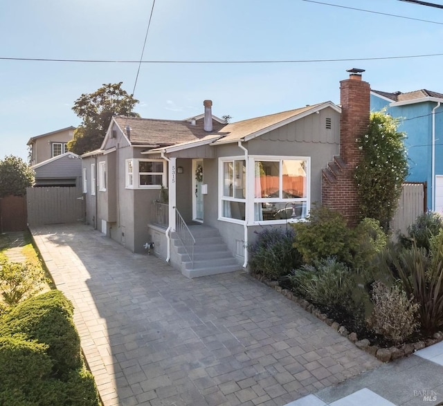 view of bungalow-style house