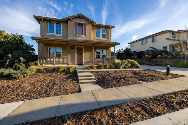 view of front of house featuring a porch