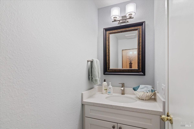 1782 Devonshire Dr, Benicia, CA 94510 - bathroom featuring vanity and a textured wall