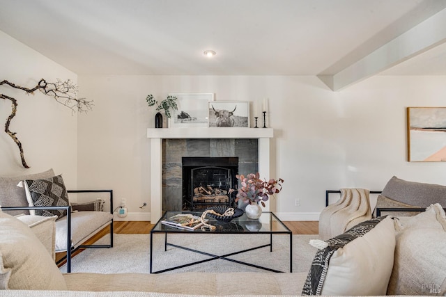 1077 Valley View St, Saint Helena, CA 94574 - living area featuring wood finished floors and a fireplace