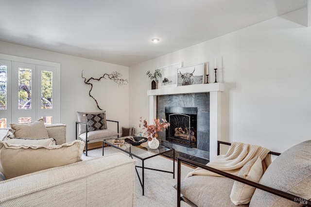 1077 Valley View St, Saint Helena, CA 94574 - living room with a tiled fireplace
