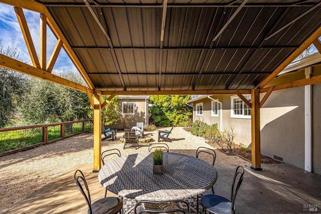 1077 Valley View St, Saint Helena, CA 94574 - view of patio / terrace featuring outdoor dining area and a shed