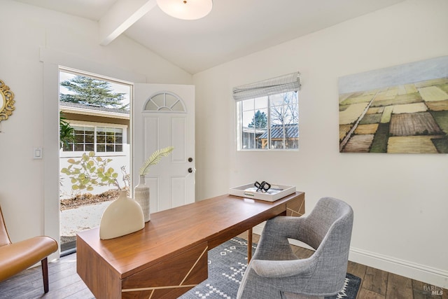 1077 Valley View St, Saint Helena, CA 94574 - office space with hardwood / wood-style flooring and healthy amount of natural light