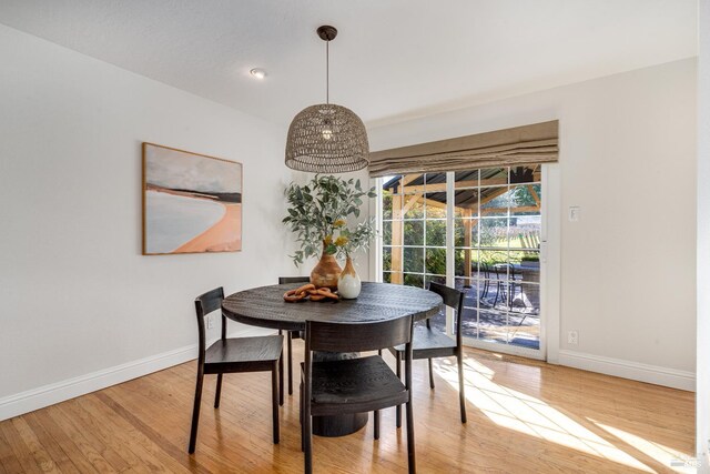 1077 Valley View St, Saint Helena, CA 94574 - dining space with light wood-type flooring